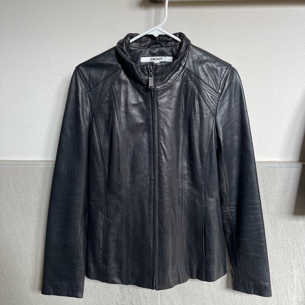 Dkny Leather Jacket - image 2